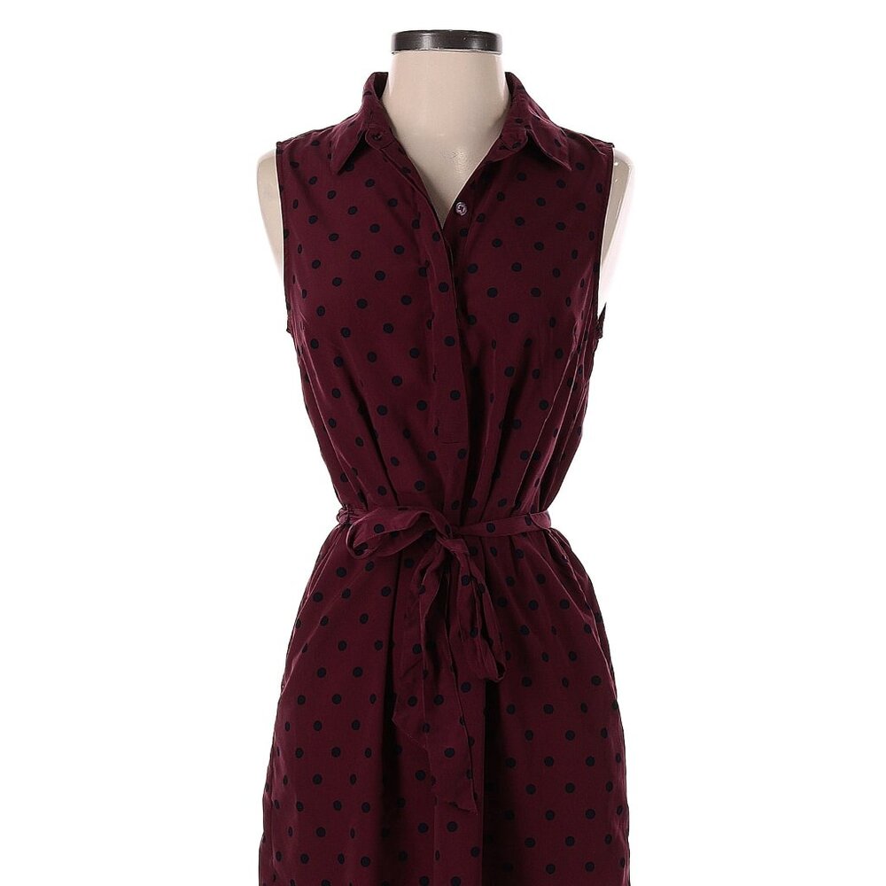 Banana Republic Polka Dot Collared Dress - 0